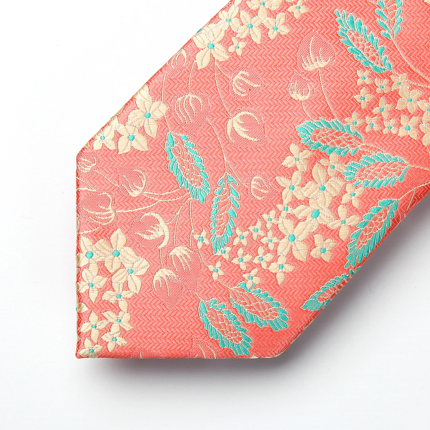 Вечерние Вечеринка Классическая мода карман квадратный галстук цветочный оранжевый цвет мужские тканые шелковые галстук платок Набор TF815H8S