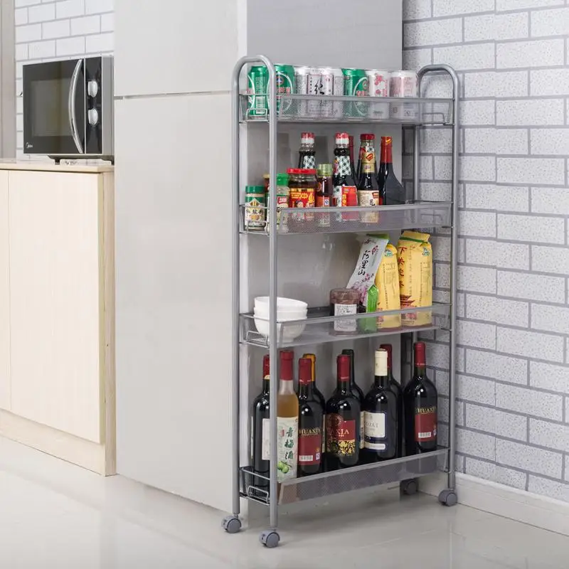 Узкая полка для кухни. Стеллаж Kitchen Storage Rack. Мобильная Этажерка 4 Tier Rolling Storage Cart 4 яруса. Выдвижной стеллаж для кухни. Выдвижная полка для кухни на колесиках.