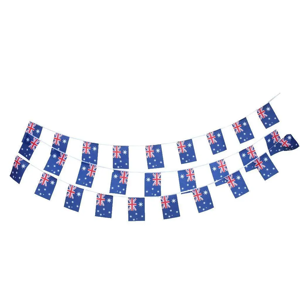 

10m Flags Banner 30pcs of Australia / USA Party Decoration - Australia