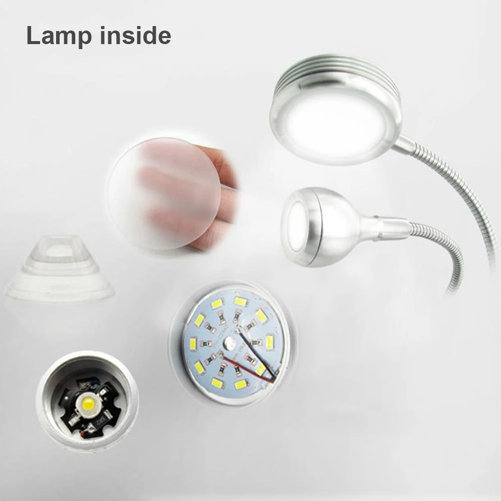 Double Head Creative 2 In 1 Clip Table Lamp Design Usb Adjustable Desk Light For Eyebrow Tattoo Nail Art Beauty Makeup Fishing