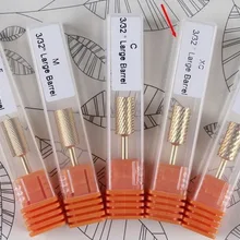 50 шт. Pro цилиндр Электрический Золото Карбида дизайн Уход за ногтями бурильные долото интимные аксессуары инструмент файл металло