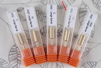 

50pcs Pro Cylinder Electric Gold Carbide art Nail Care Drill Bit Accessories Tool File Metal Round Style new
