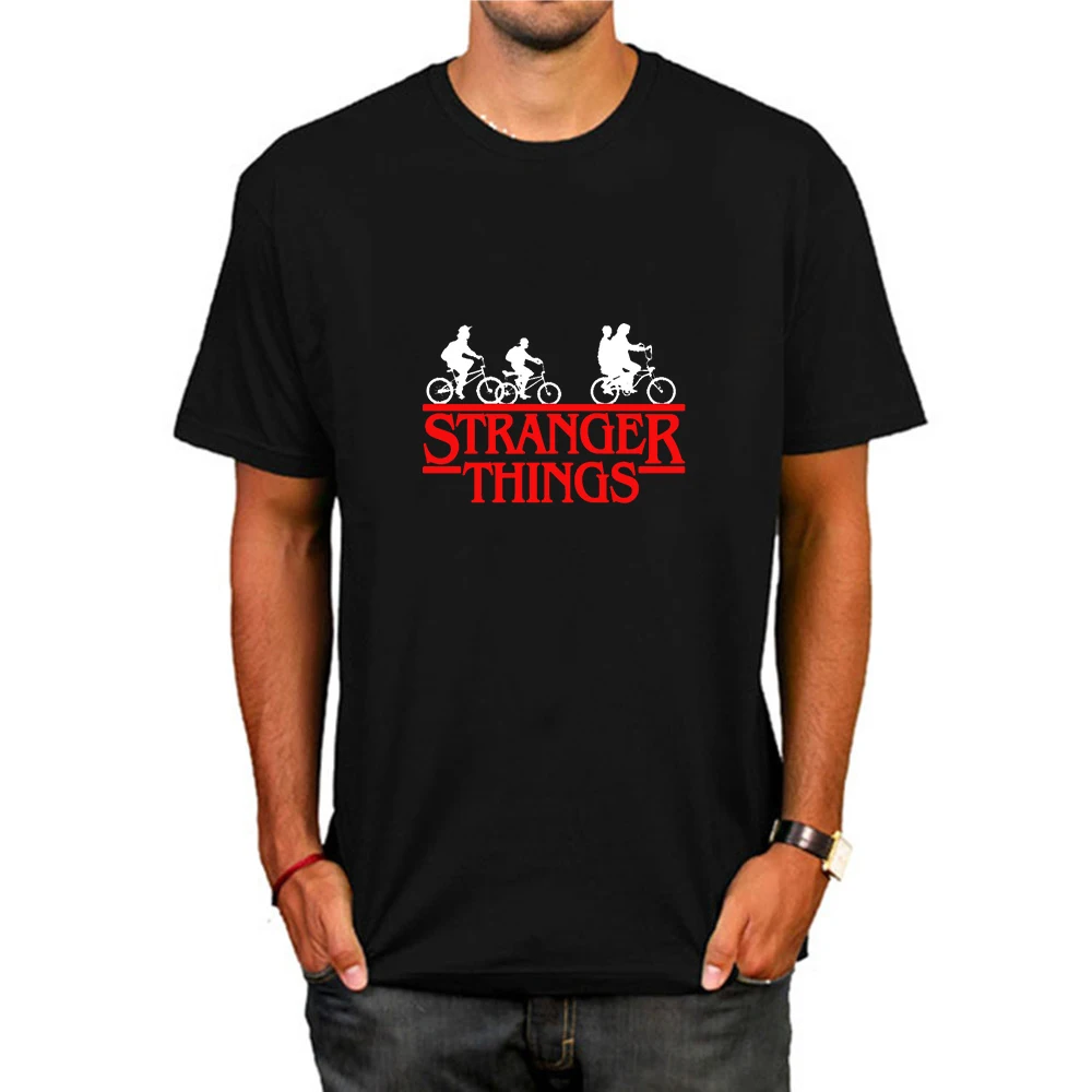 

Stranger Things Fashion Top Shop Mens Tv Horror New T Shirts Print Cotton Fashion Tees & Tops