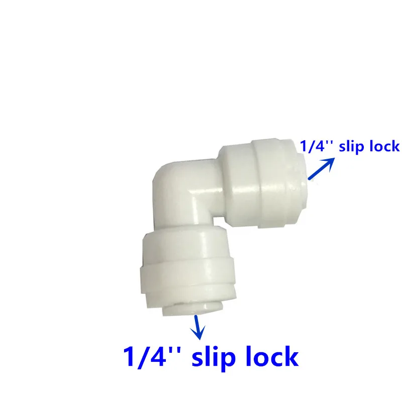 5 шт. орошение 1/4 дюймов шланг 90 градусов колено трубы разъем Скользящий замок Вставной соединитель для полива сада