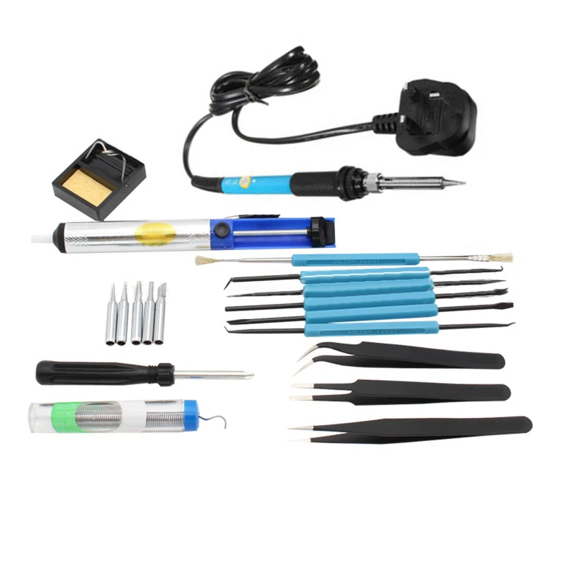 

20 in 1 60W Electric Soldering Iron Set Portable Accessories Tools Kit high quality