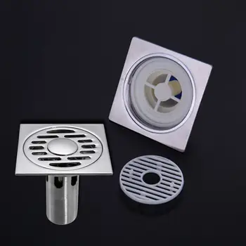 

304 Stainless Steel Bathroom Odor Floor Drain Bathroom Washing Machine Large Flow Thickening Floor Drain