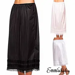 Лидер продаж для женщин дамы Эластичный Высокая талия бюст одноцветное юбки для гладкой Пышная юбка L до 3XXL