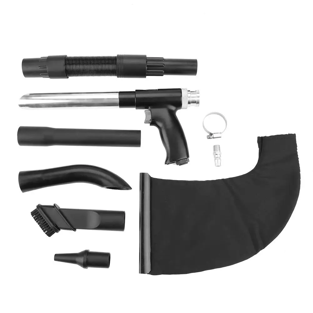 

Industrial Air Duster Compressor Blow Suction Gun Air Blow Pistol Type Pneumatic Cleaning Tool Rubber Soft Hose