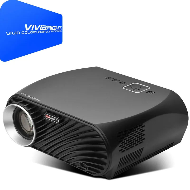 Vivibright GP100 Plus светодиодный ЖК проектор 3500Ansi Lumens HD 1280x800 пикселей 1080P для домашнего
