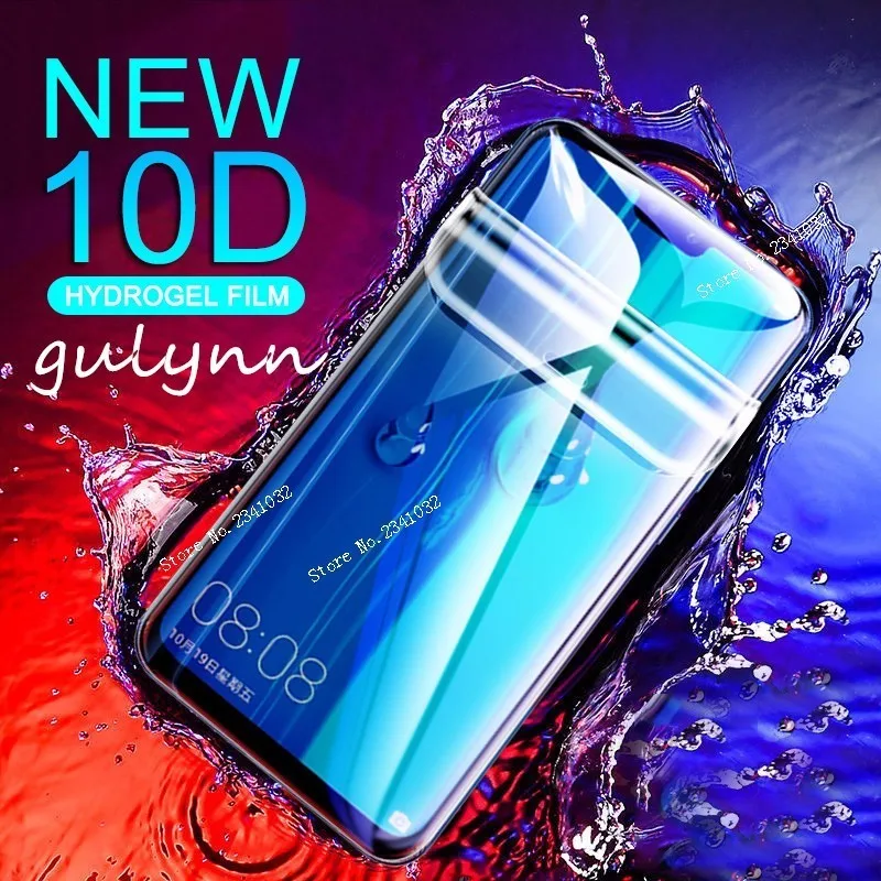 Гидрогелевая пленка 10D для Huawei P30 P40 Lite Pro Защитная экрана Y 5 6 7 9 Prime 2019 полная