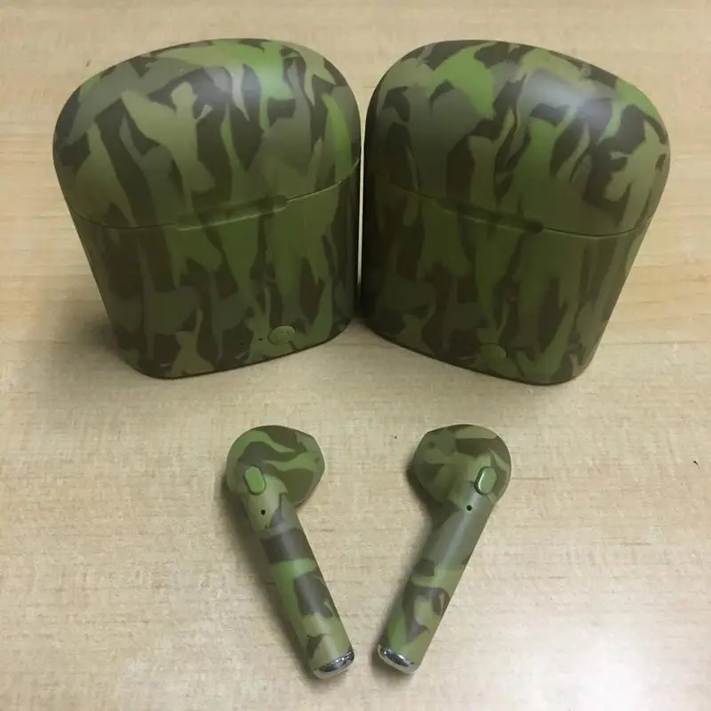 Мини Bluetooth наушники Handsfree стерео музыка Tws Camo вкладыши умные аудио подсказки для 2
