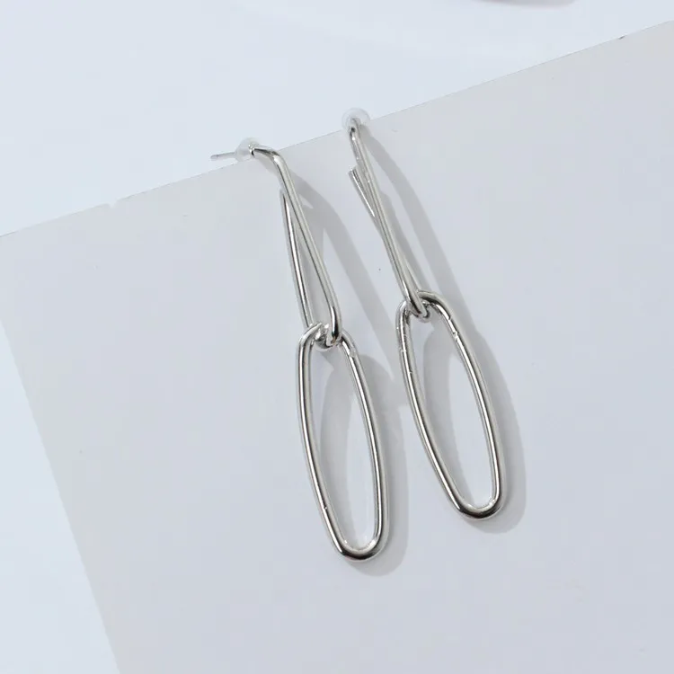 Сережки в виде английских булавок цвета: золотистый серебристый Aretes 2019 корейский