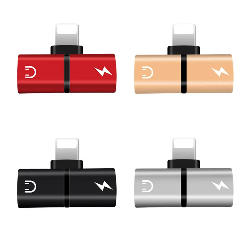 

Apple USB Phone Audio Plug Earphones Adapter Portable Lightweight Audio Adapter Support Music Audio Charge Splitter For Apple