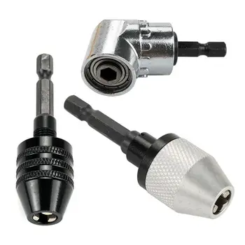 

105 Degree Right Angle Drive Drilling And Drive Power Screwdriver Bit Attachment 1/4 Inch Hex Quick Change Drive And Drill Soc