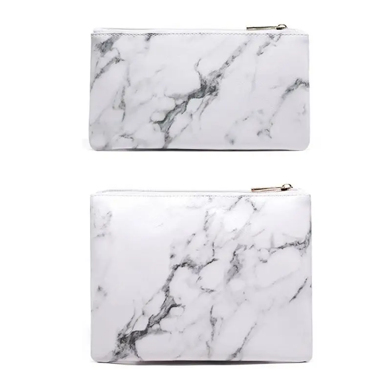حقيبة مستحضرات تجميل أنيقة الرخام بو حقيبة منتجات تجميل جلدية سستة حقيبة التخزين المحمولة السيدات السفر ماكياج فرش حقيبة # 4O حقيبة مستحضرات تجميل أنيقة الرخام بو حقيبة منتجات تجميل جلدية سستة حقيبة التخزين المحمولة السيدات السفر ماكياج فرش حقيبة # 4O