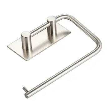 

SaiDeng 304 Stainless Steel Sticky Toliet Paper Holders Seamless Tissue Roll Hanger Wall Mount for Bathroom & Kitchen-25