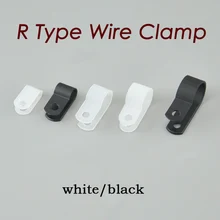 5/16 шт. мм 8,4 мм r-тип нейлоновый кабельный зажим 100" прозрачный белый r-тип кабельный зажим зажимы для кабелей