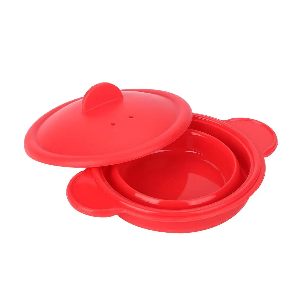 

Zerodis Pot Cooking Steamer Foldable Silicone Steamer Kitchenware Retractable Steam With Cover