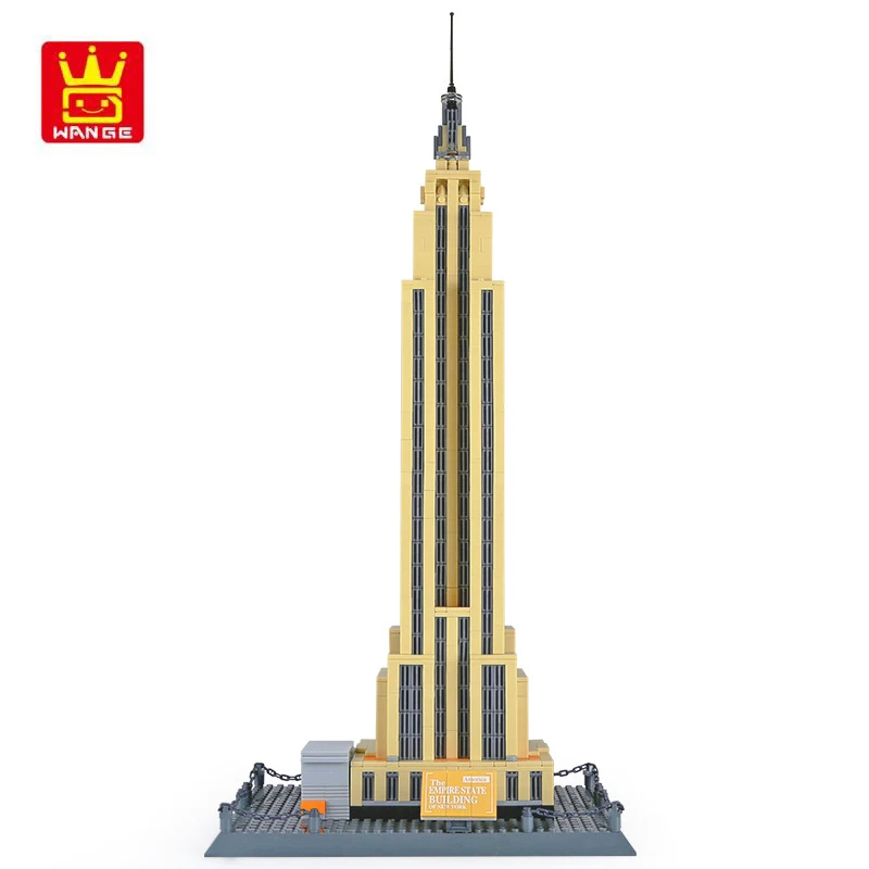 

The Empire State Building Blocks Model World's Great Architecture Series Famous Building Model Blocks City Diy Bricks Toys