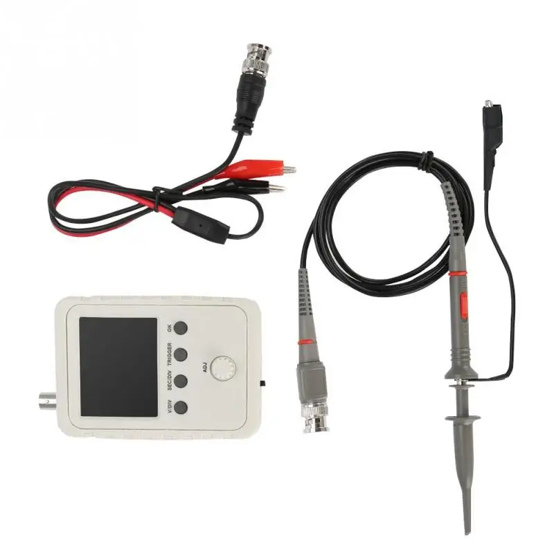 

Hot DSO150 Oscilloscope 12bit Accuracy 200KHz Mini Oscilloscope Auto/Conventional/Single Trigger Handheld Oscilloscope Kit