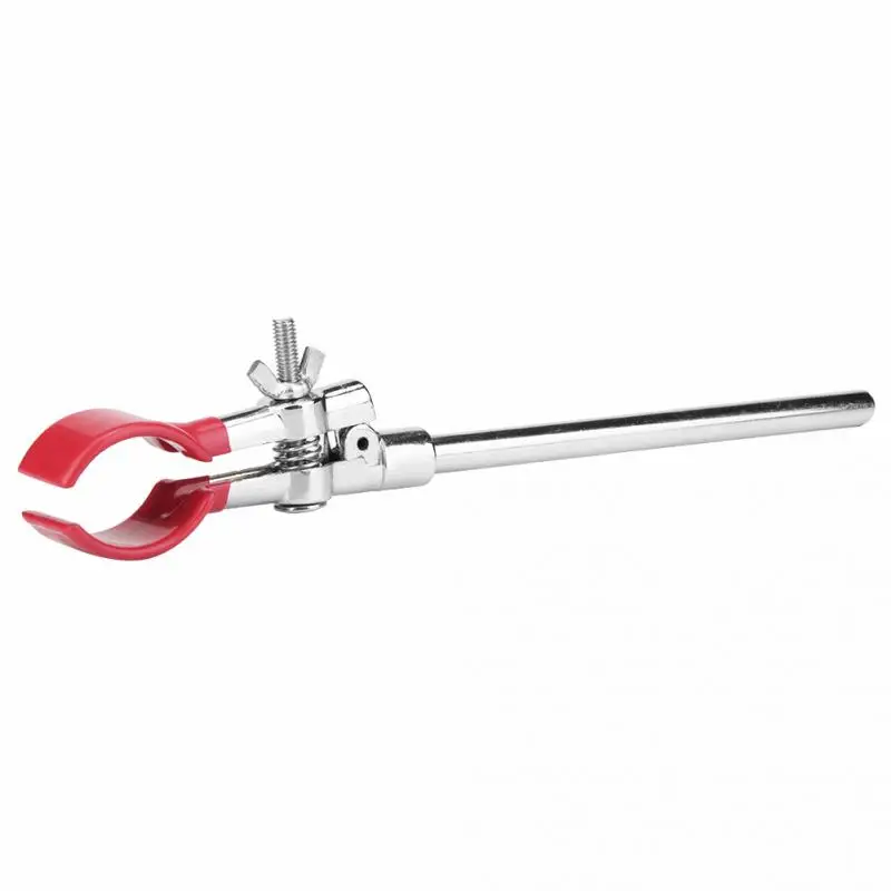 L Three-Jaw Clamp Lab Tube Clamp Zinc Alloy Flask Clamp Retort Stand Condenser Holder Lab Instrument