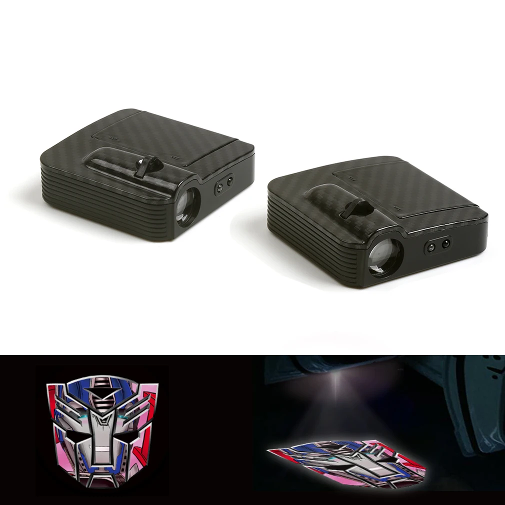 

Transformers Autobots Logo Car Door Wireless Laser Projector Shadow Light 2X LED