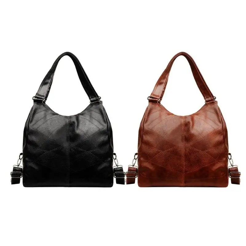 

Vintage Women Handbags Shoulder Messenger Bags PU Leather Retro Ladies Tote