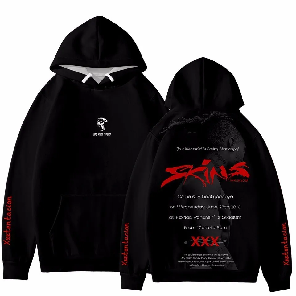 Дропшиппинг новинка рапер Xxxtentacion 3D принт толстовки для мужчин/wo Мужская Уличная