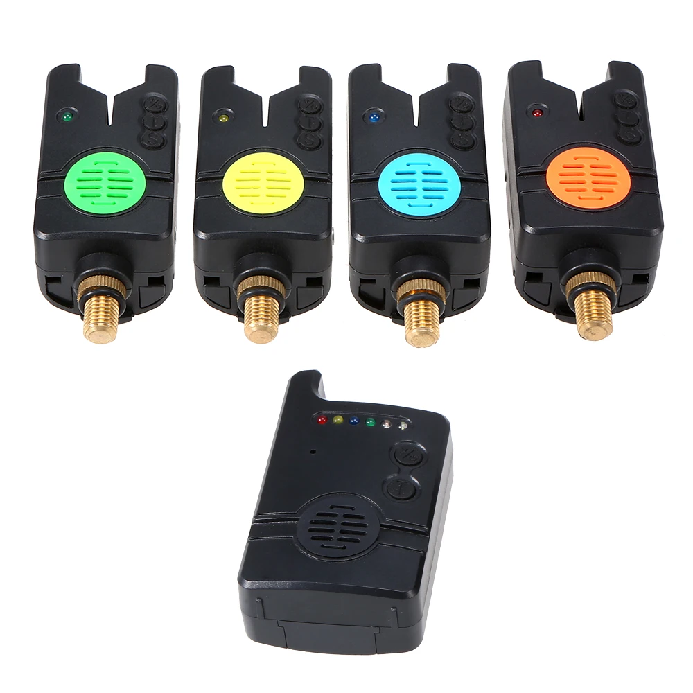Lixada Carp Fishing Wireless Bite Alarms Set LED Band with Adjustable ...