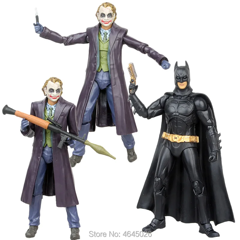 Heath Ledger The joker PVC Action Figure Dark Knight Batman Figurine Movable Joints Collectible Doll Kids Toys for Children Boys