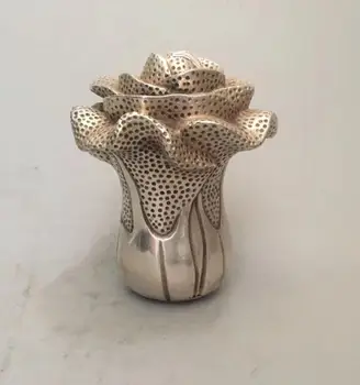 

Collectible archaize white copper cabbage Statue