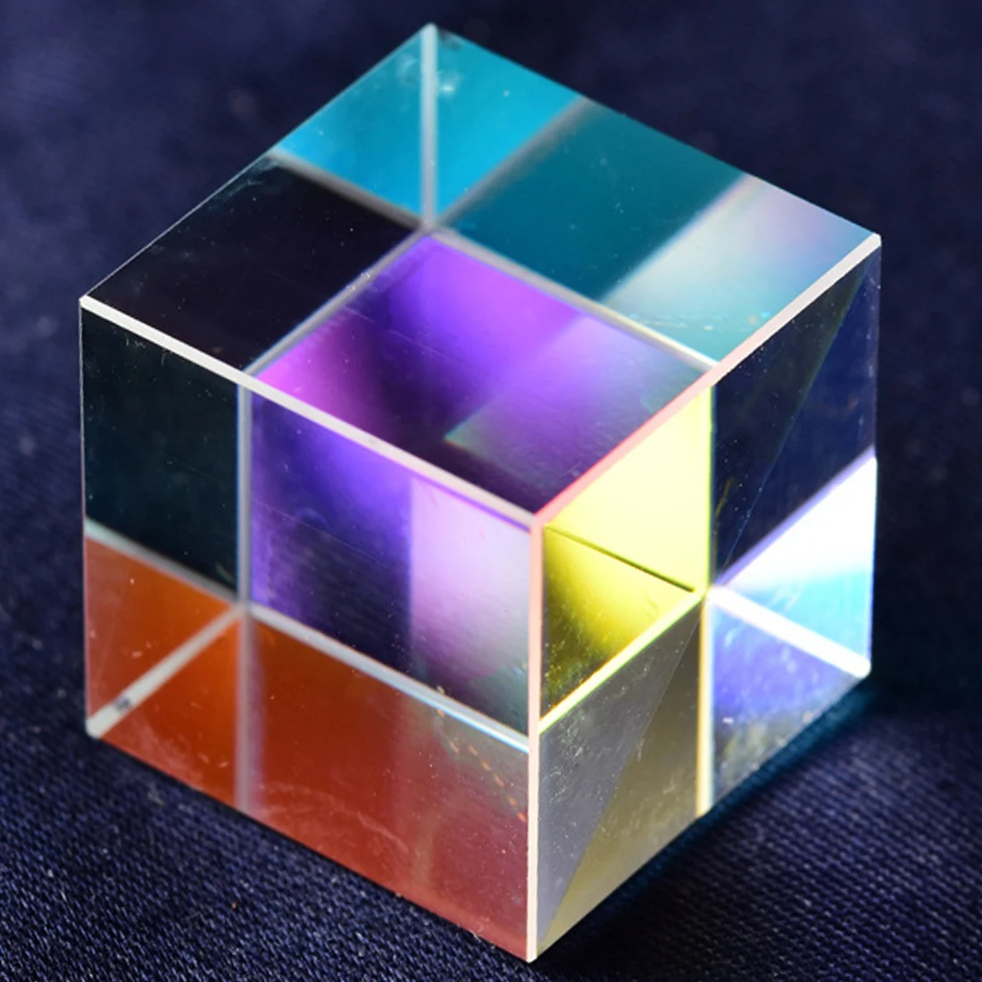 

Hot K9 Cube Prism Defective Cross Dichroic Mirror Combiner Splitter Decor Transparent Module Optical Glass Toy 18*18mm