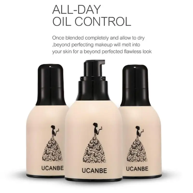 

30ml Moisturizing Waterproof waterproof Face Full Cover Liquid Base Foundation Soft Matte Women Makeup Oil Control Concealer