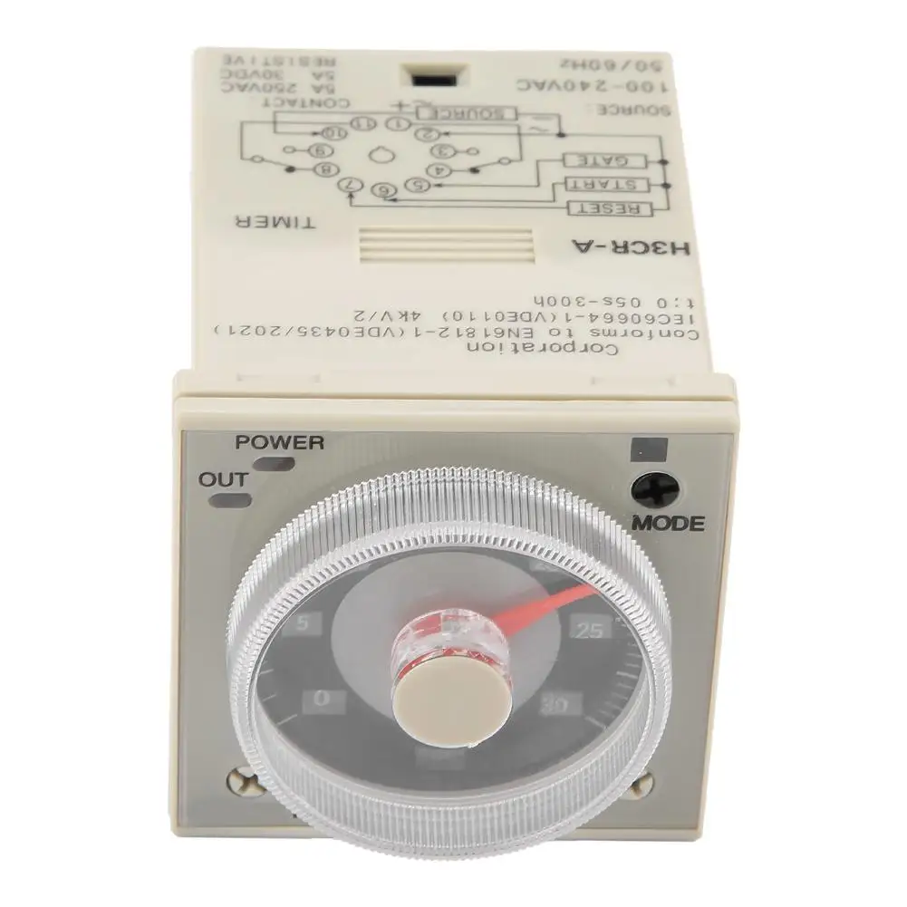 H3CR A реле времени задержки 0 5 S 300H управления ручкой 11 Pin 100 240VAC 125VDC 2019 2019|Реле| |
