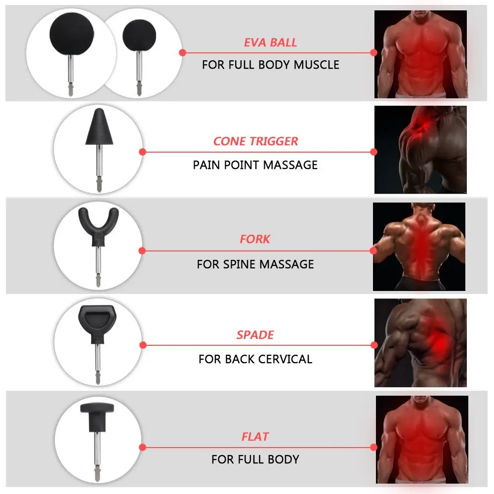 Najtaniej 6 sztuk 75mm mięśni masaż relaksacyjny pistolet załączniki do Booster Worx 540 Ryobi Makita Jigsaw typ elektryczne masażery