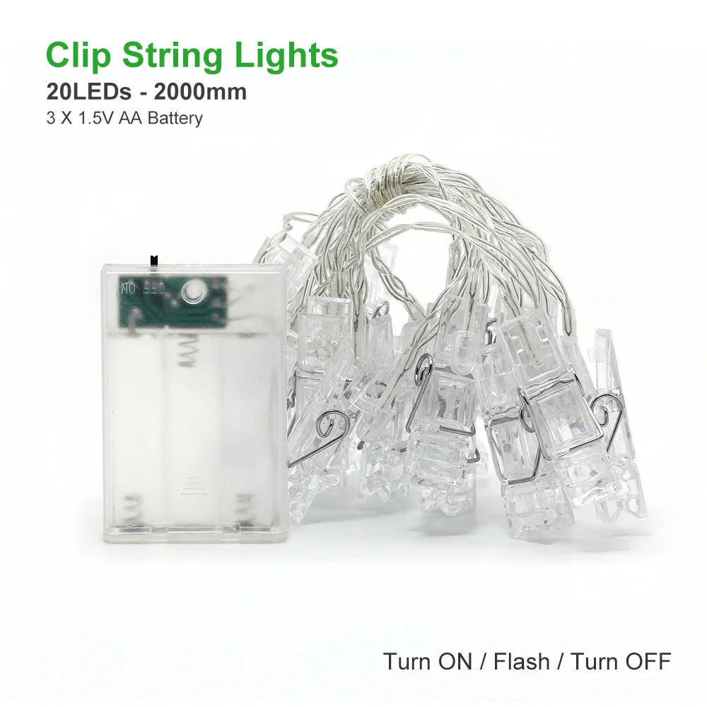 T35 1.5/2/3 M Photo Clip Holder LED String Holiday lights For Christmas Party Wedding Home Decoration Fairy Lamps Night Lighting T35 1.5/2/3 M Photo Clip Holder LED String Holiday lights For Christmas Party Wedding Home Decoration Fairy Lamps Night Lighting