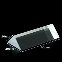 20x20x60 мм оптический Стекло треугольный lsosceles K9 призма с светоотражающая пленка оптики