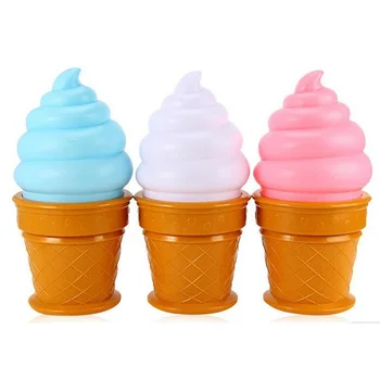 

New Magic AA Battery Ice Cream Lamp LED Lamp Attractive Night Light for Children Kids Cone Shaped Table LED Lamp Bedroom Decor