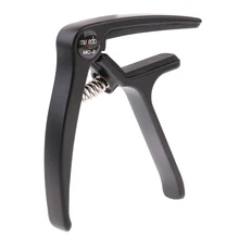 1Pc Black Alloy Guitar Capo Clamp Key Trigger for Acoustic Folk Guitar Parts 9x8.5cm fzone fc 70 high end aluminum alloy guitar capo silver black