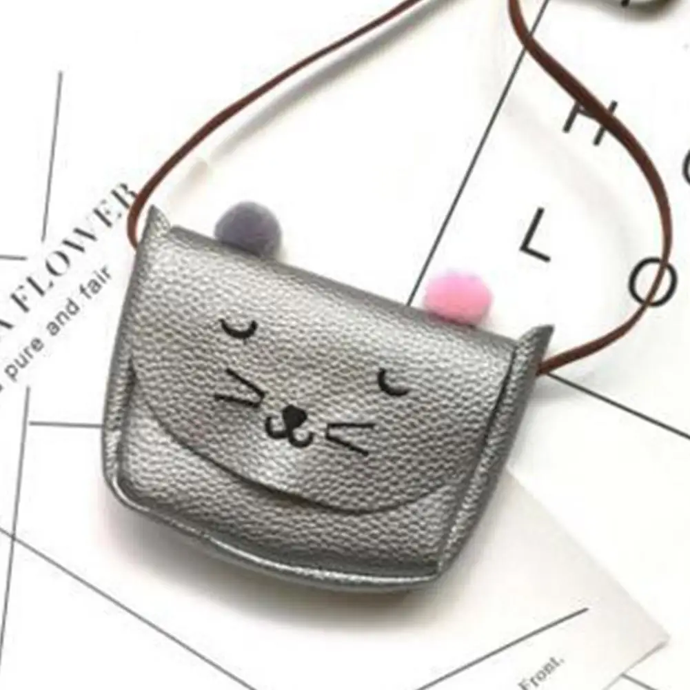 

Cute Mini Bag Cartoon Children's Messenger Bag Cat Pattern Wallet Purse Mini Accessories Single Shoulder Bag For Kids Girls