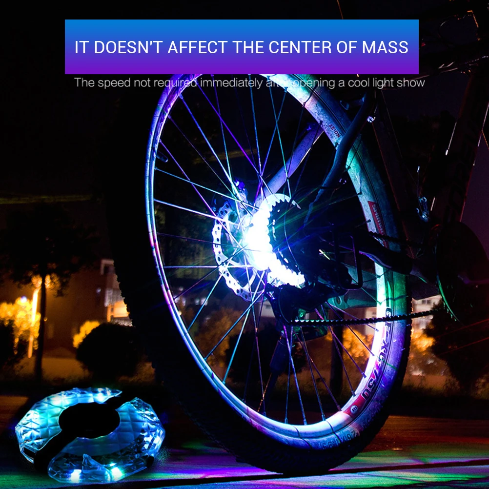 Hub USB Rechargeable Multi Colors Bicycle Wheel Bike Warning Lights Spoke Light