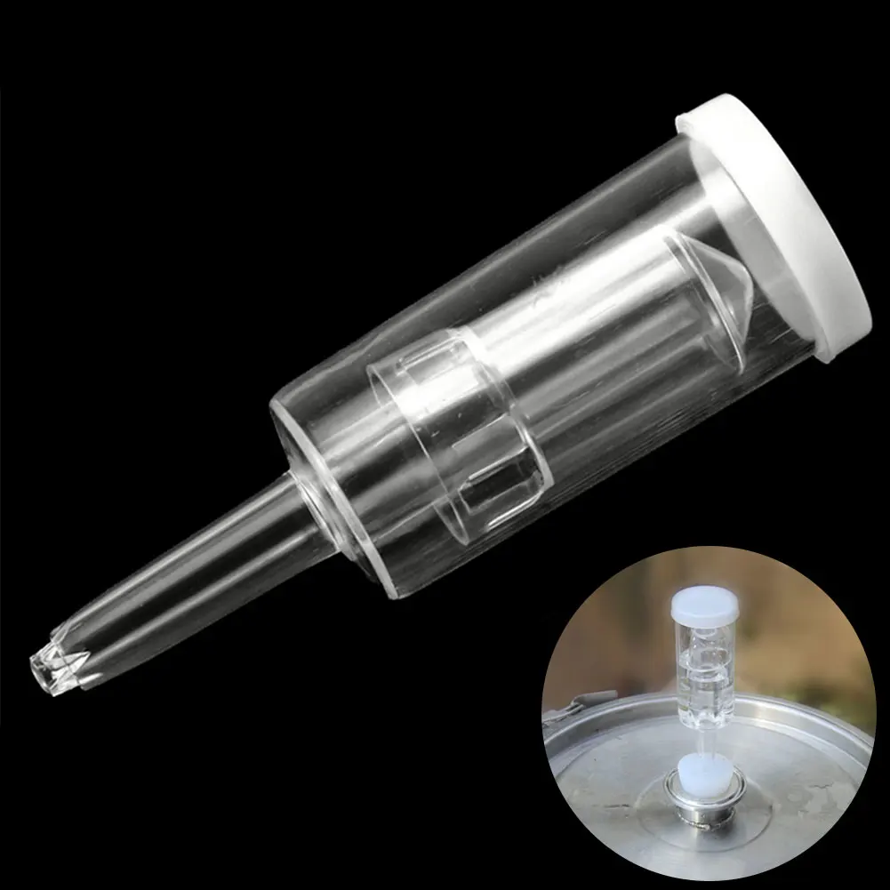 Cork Wine Sealed Airlock Exhaust Water Easy Clean Brewing Check Valve