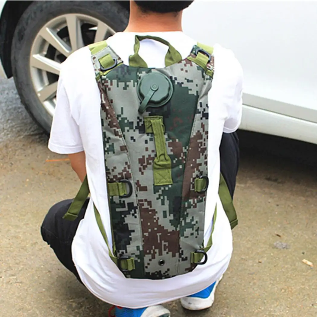 Hiking Camping 3L Water Bladder Bag Camouflage Hydration Unisex System