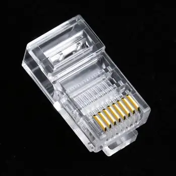 

2000pcs/lot rj45 connector cat6 rj 45 ethernet cable plug cat5e utp 8P8C cat 6 network 8pin unshielded modular cat5 terminal