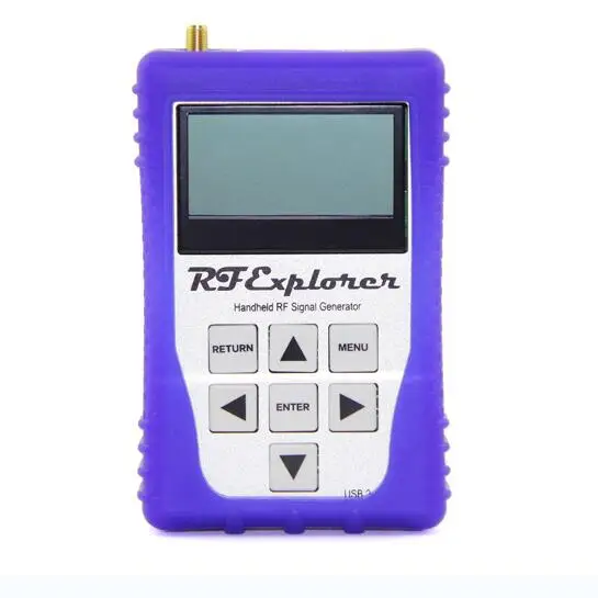 

RF Explorer Model USB Digital Analyzer Oscilloscope 112KHz-100MHz WSUB1G Handheld Digital Spectrum Analyzer with Purple Case