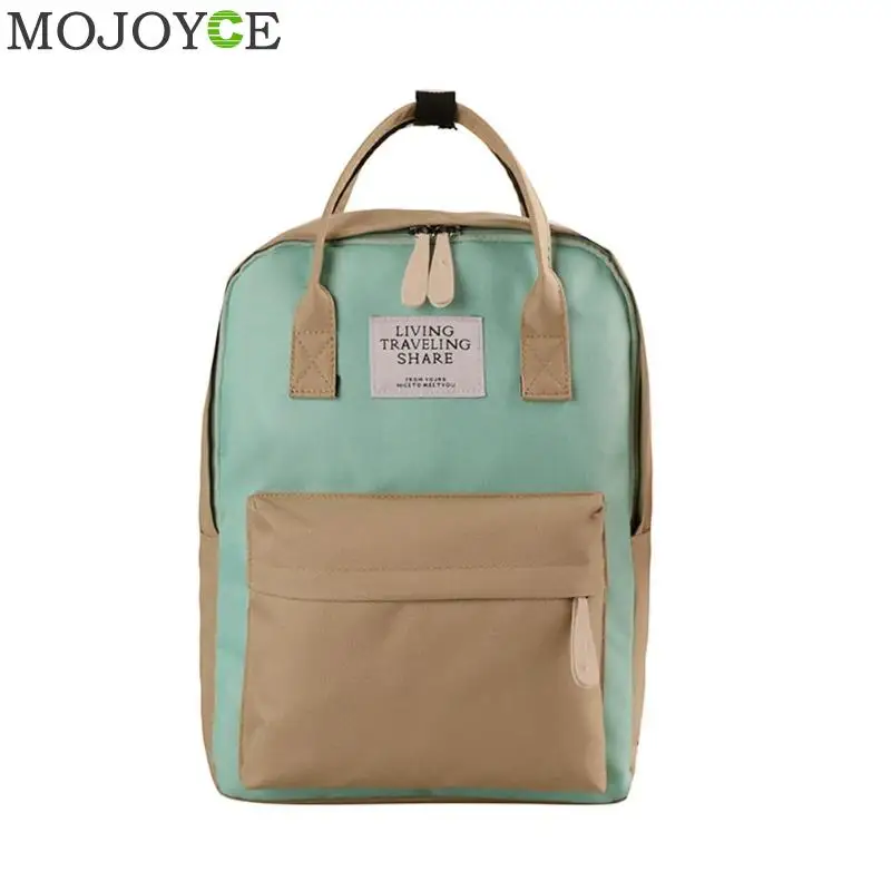 

Cute Canvas fashion Backpack female Hit Color Nylon backpack design for girls leisure travel school simple personality luggage