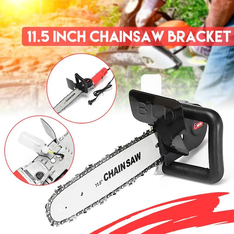 

Drillpro Upgrade Electric Saw Parts 11.5 Inch M10/M14/M16 Chainsaw Bracket Changed 100 125 150 Angle Grinder Into Chain Saw