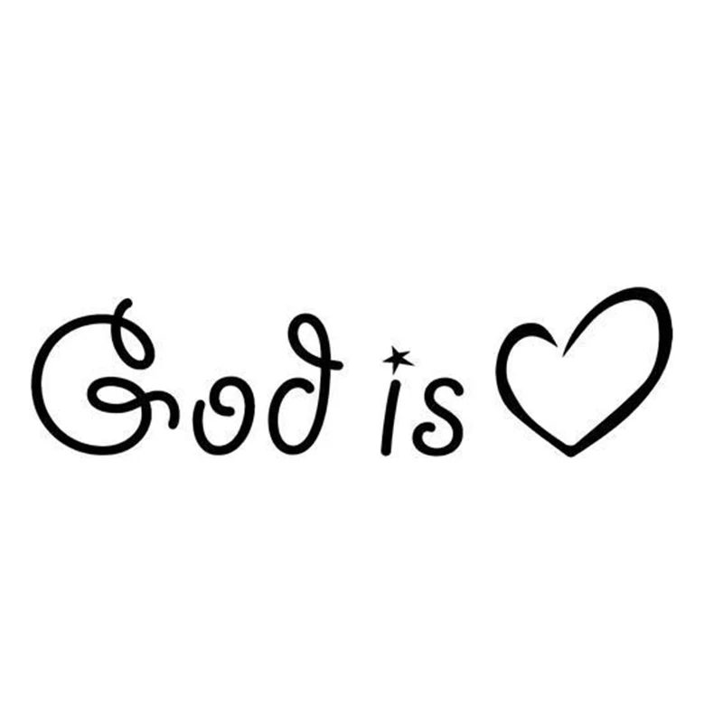 

God is Love Home Decor Car Truck Window Decal Sticker Creativity Car Accessories Motorcycle Helmet Car Styling Car Sticker