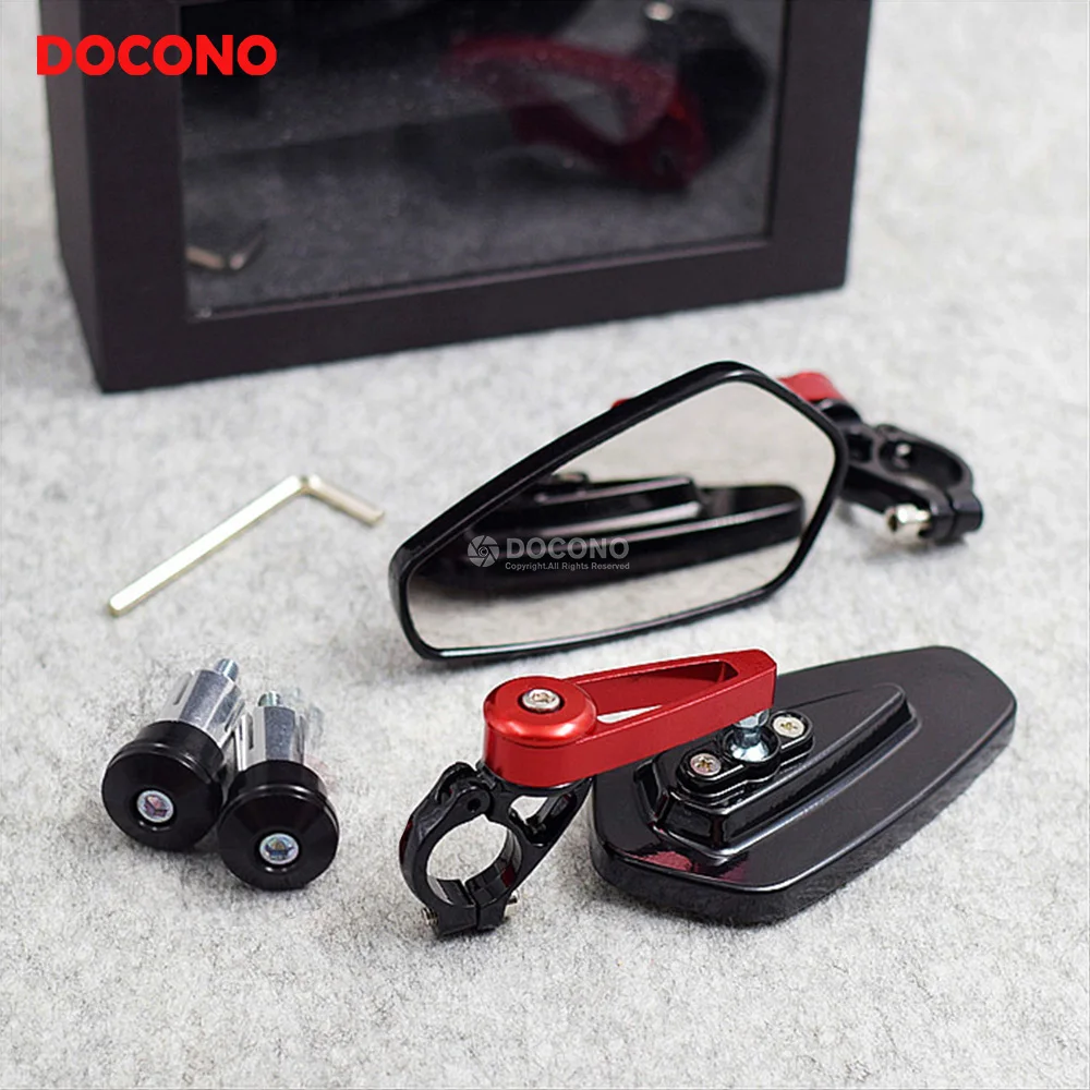 

Motorcycle 22mm handlebar side rearview mirrors Universal For YAMAHA xvs 1100 dragstar fz400 future For KAWASAKI w800 er-6f etc.