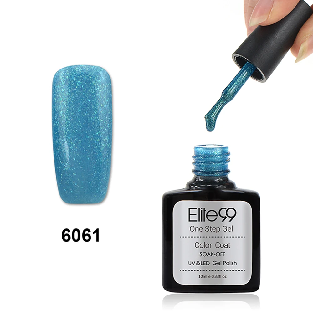 

Elite99 10ml 3 In 1 UV LED Lamp Soak Off One Step Nail Gel Polish No Need Base Top Coat Zero Dry Time Nail Gel Polish Newest